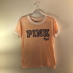 Pink ringer tee